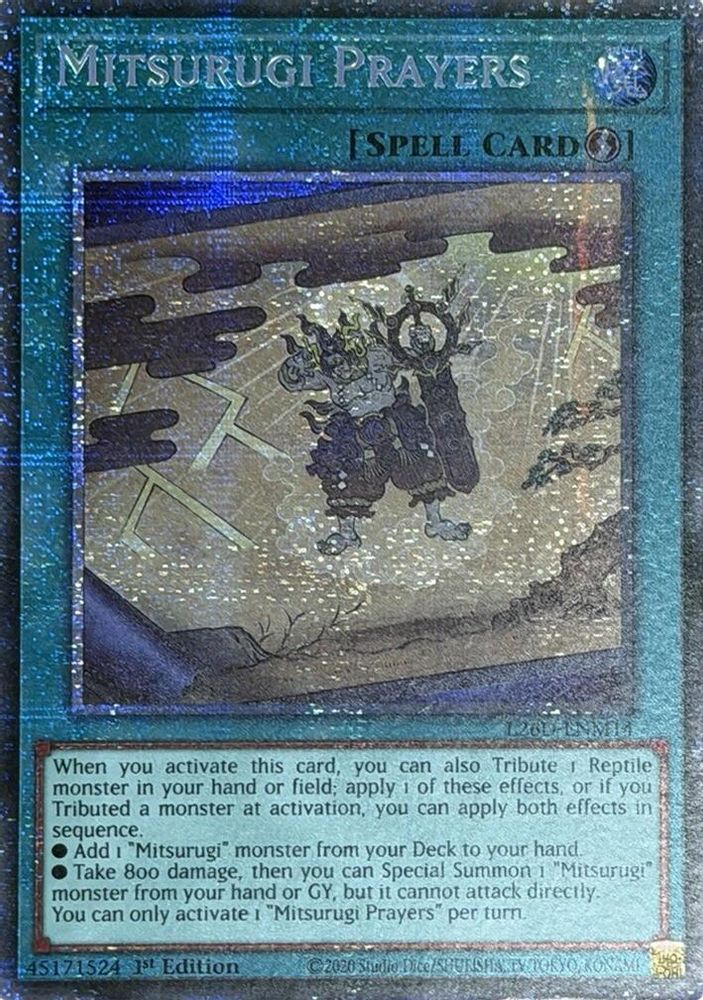 L26D-ENM14 - Mitsurugi Prayers - Starlight Rare - Legendary Modern Decks 2026