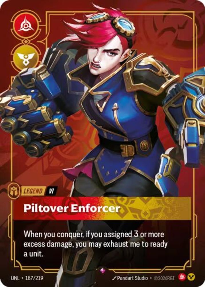 187/219 - Piltover Enforcer (Foil) - Rare - Unleashed