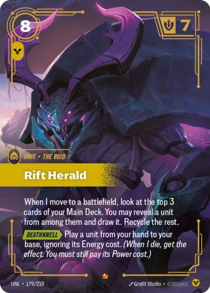 179/219 - Rift Herald (Foil) - Epic - Unleashed