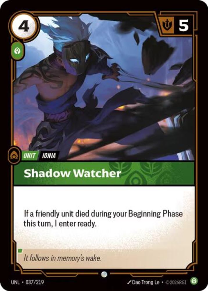 037/219 - Shadow Watcher (Foil) - Common - Unleashed