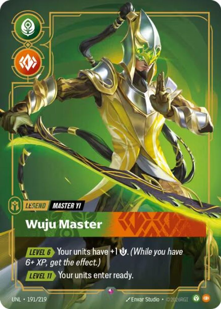 191/219 - Wuju Master (Foil) - Rare - Unleashed