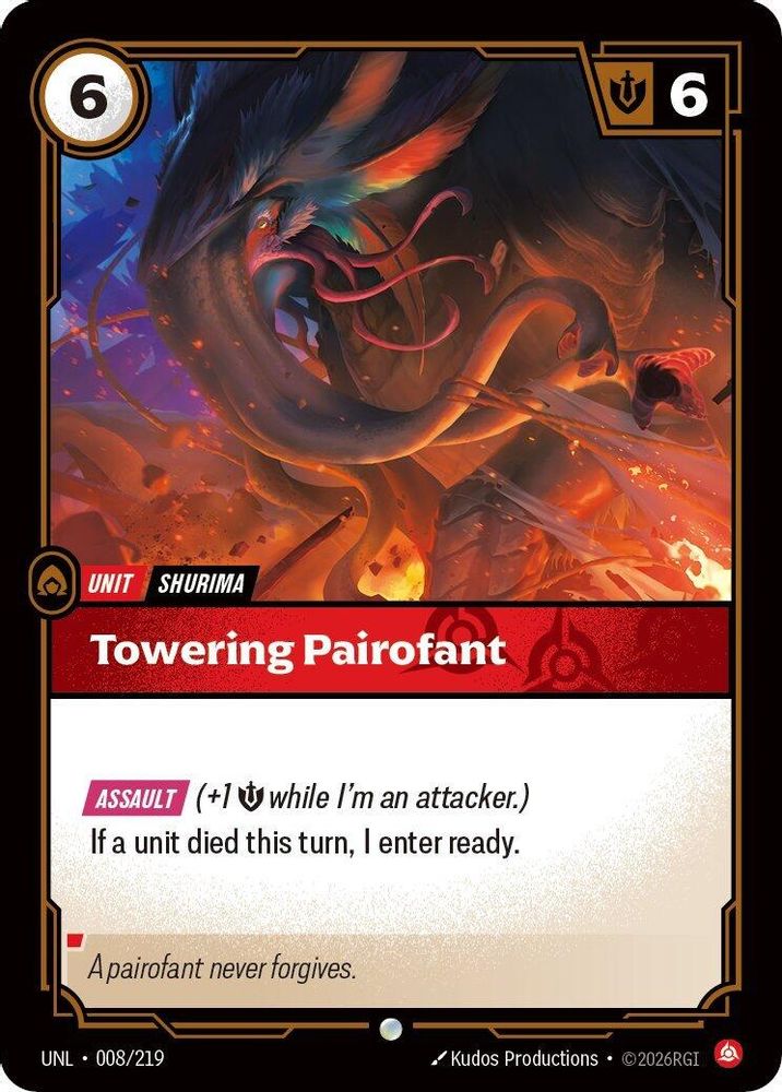 008/219 - Towering Pairofant - Common - Unleashed