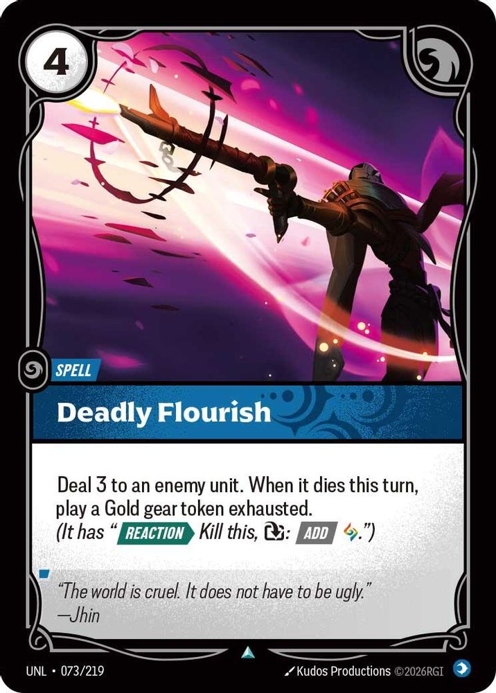 073/219 - Deadly Flourish (Foil) - Uncommon - Unleashed