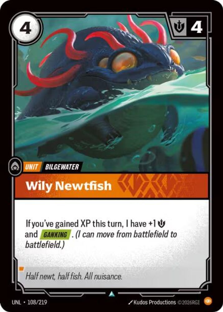 108/219 - Wily Newtfish (Foil) - Uncommon - Unleashed