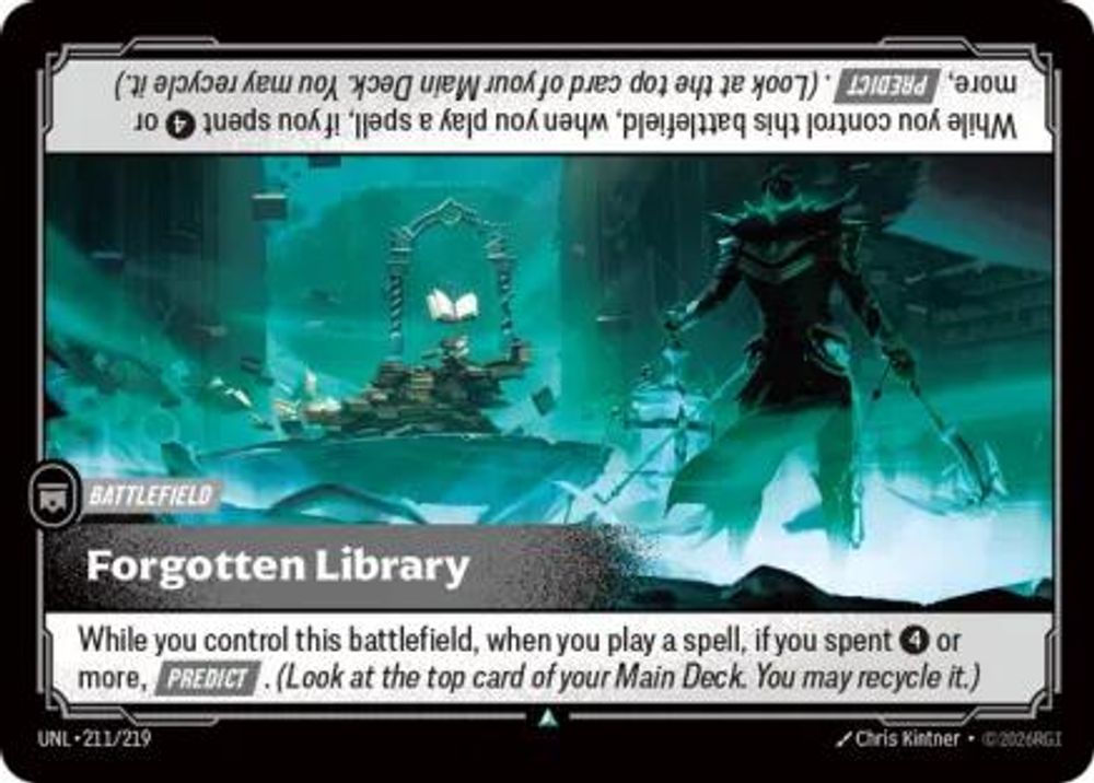 211/219 - Forgotten Library (Foil) - Uncommon - Unleashed