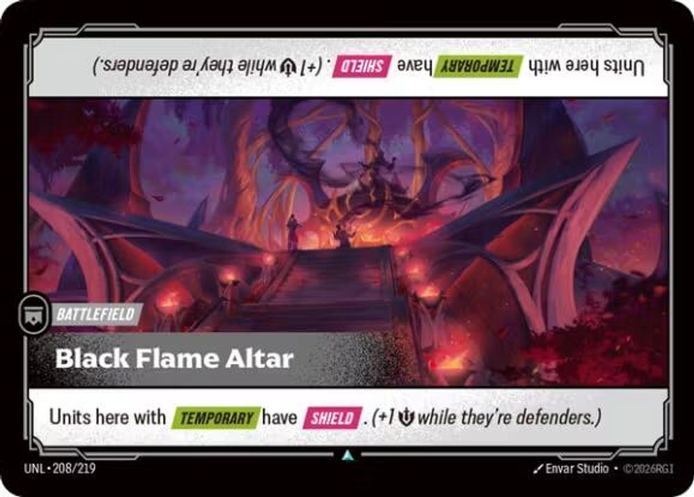 208/219 - Black Flame Altar (Foil) - Uncommon - Unleashed
