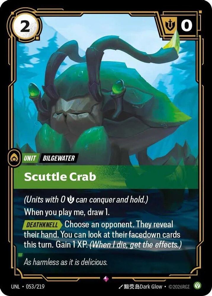 053/219 - Scuttle Crab (Foil) - Rare - Unleashed