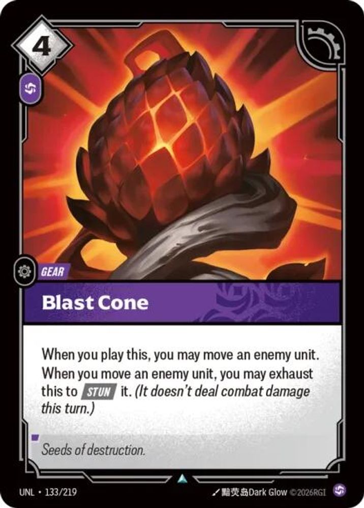 133/219 - Blast Cone (Foil) - Uncommon - Unleashed