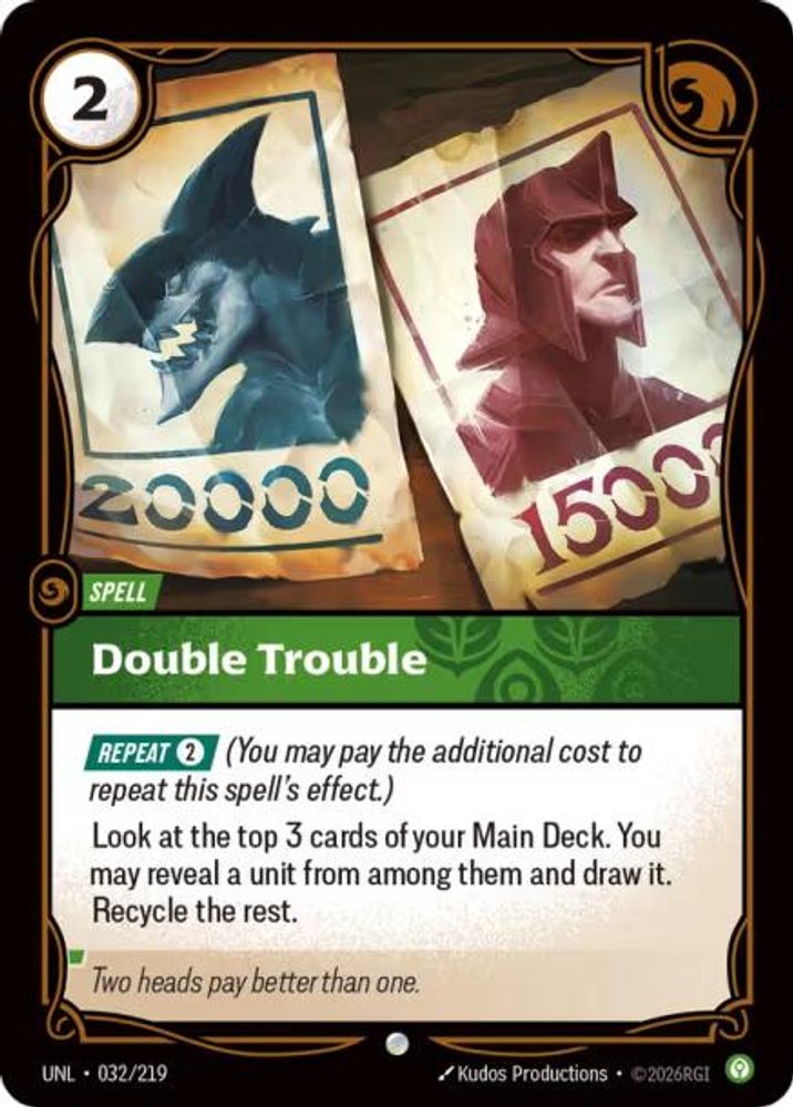 032/219 - Double Trouble - Common - Unleashed