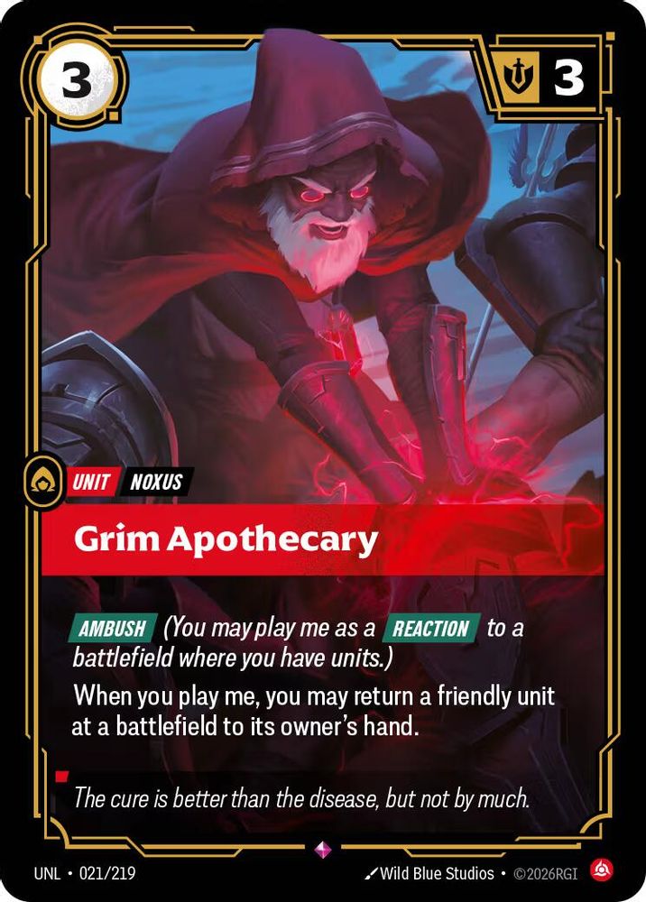 021/219 - Grim Apothecary (Foil) - Rare - Unleashed