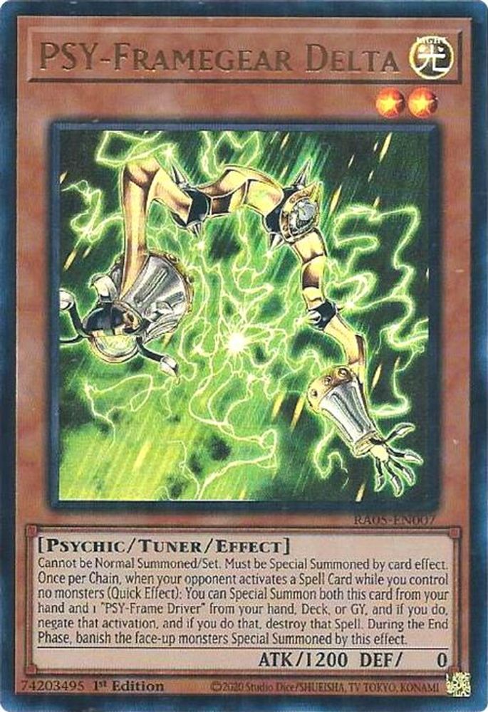 RA05-EN007 * PSY-Framegear Delta * Ultra Rare * Rarity Collection 5