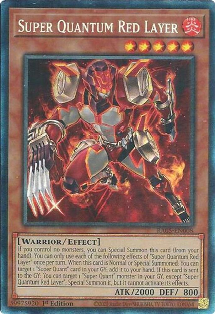 RA05-EN008 - Super Quantum Red Layer - Collector's Rare - Rarity Collection 5