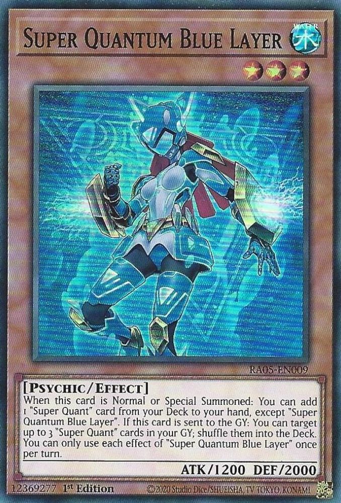 RA05-EN009 * Super Quantum Blue Layer * Super Rare * Rarity Collection 5