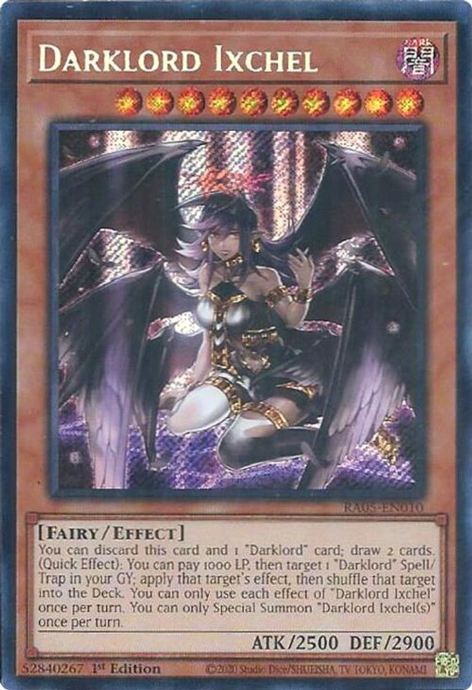 RA05-EN010 * Darklord Ixchel * Secret Rare * Rarity Collection 5