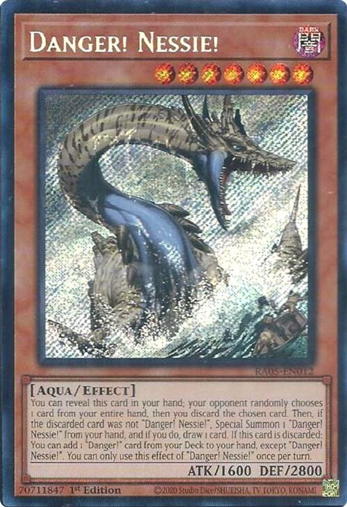 RA05-EN012 * Danger! Nessie! * Secret Rare * Rarity Collection 5