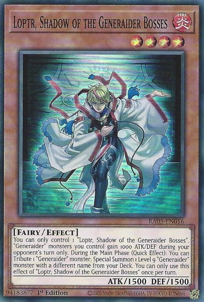 RA05-EN016 * Loptr, Shadow of the Generaider Bosses * Super Rare * Rarity Collection 5