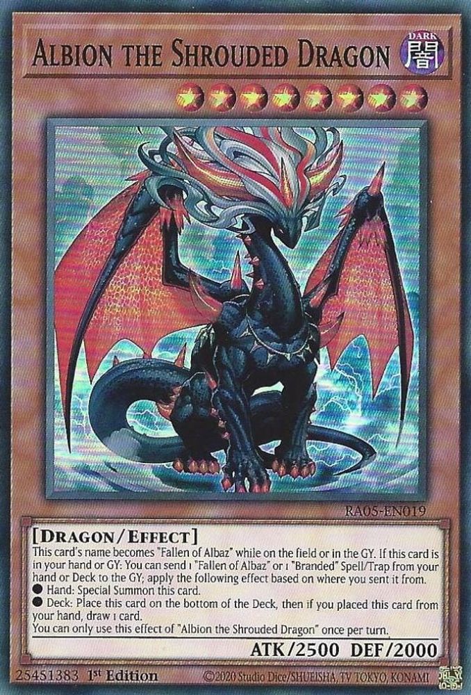 RA05-EN019 * Albion the Shrouded Dragon * Super Rare * Rarity Collection 5