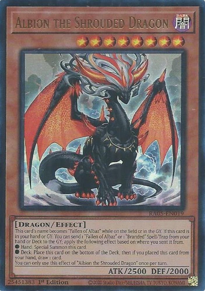 RA05-EN019 * Albion the Shrouded Dragon * Ultra Rare * Rarity Collection 5