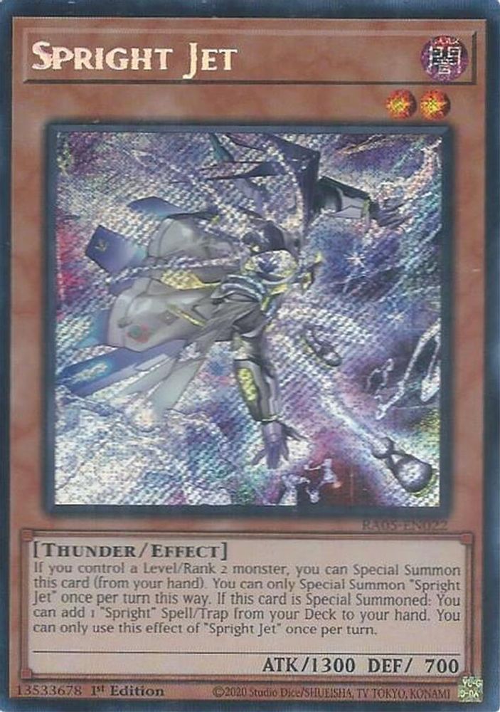 RA05-EN022 - Spright Jet - Secret Rare - Rarity Collection 5