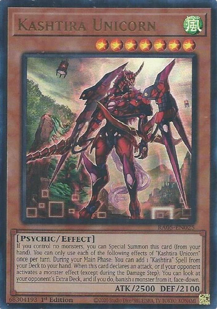 RA05-EN025 * Kashtira Unicorn * Ultra Rare * Rarity Collection 5