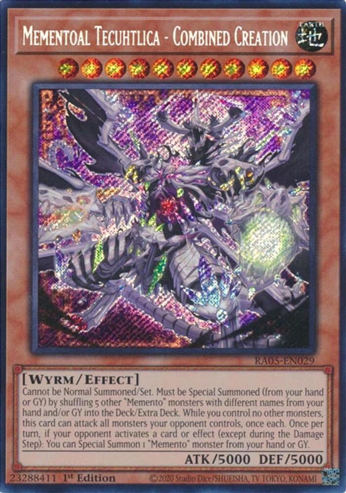 RA05-EN029 * Mementoal Tecuhtlica - Combined Creation * Secret Rare * Rarity Collection 5