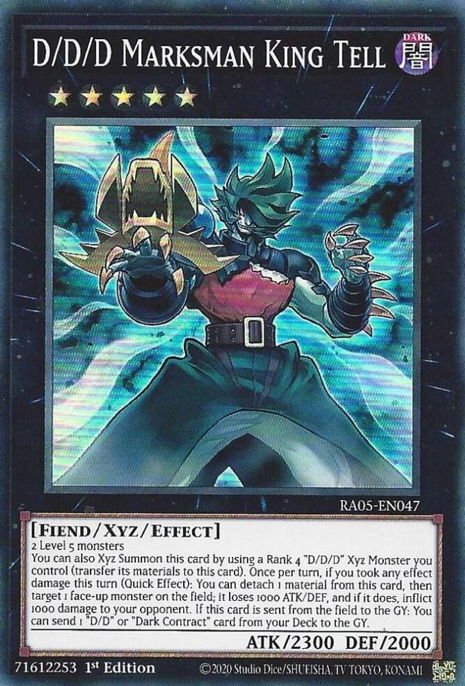 RA05-EN047 * D/D/D Marksman King Tell * Super Rare * Rarity Collection 5