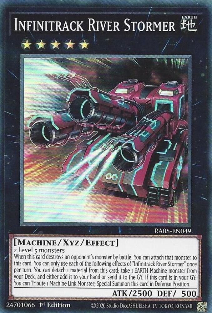 RA05-EN049 * Infinitrack River Stormer * Super Rare * Rarity Collection 5