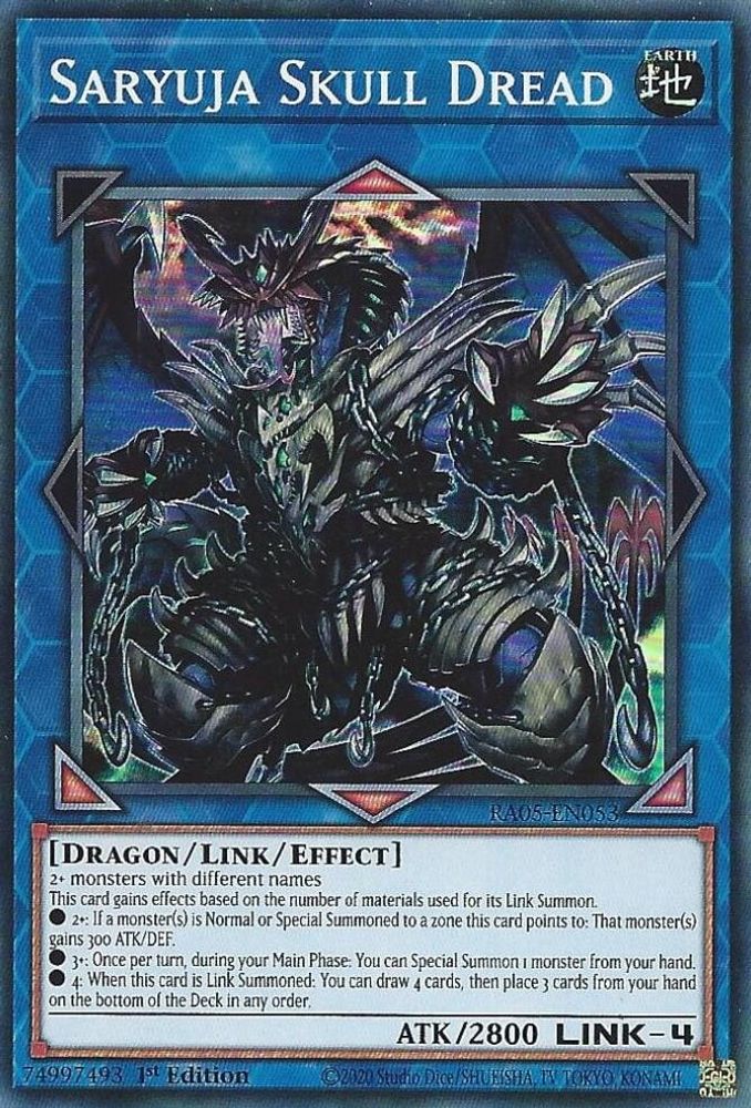 RA05-EN053 * Saryuja Skull Dread * Super Rare * Rarity Collection 5