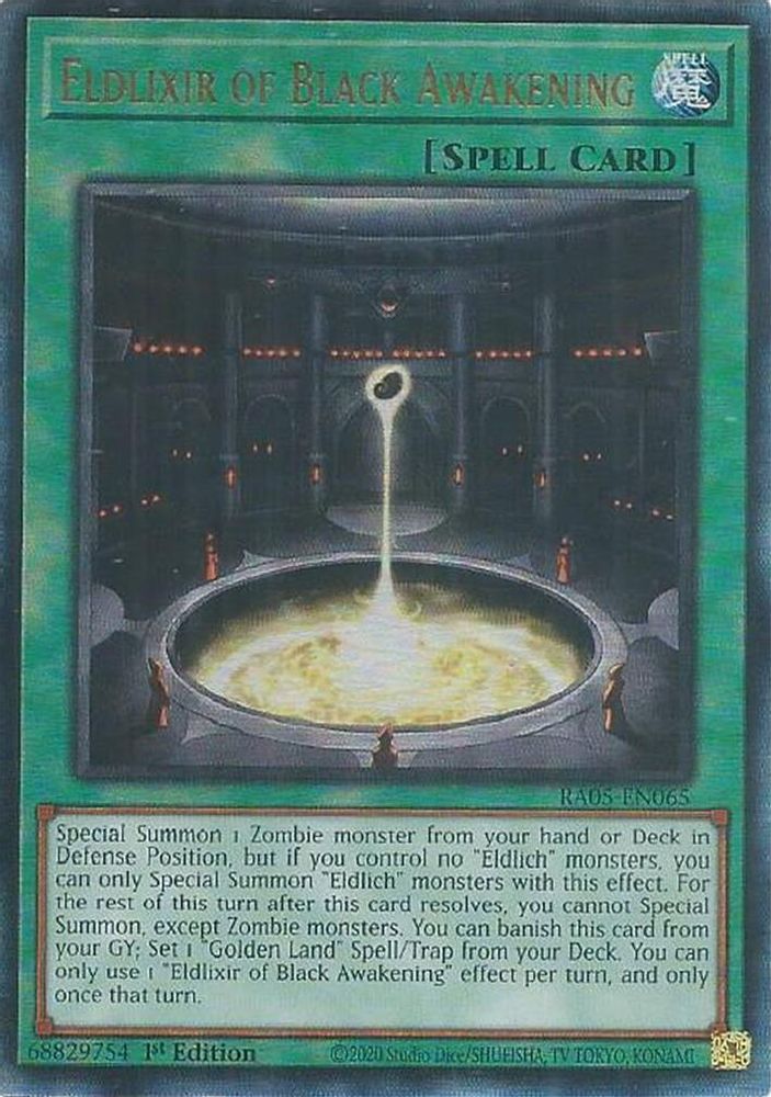 RA05-EN065 * Eldlixir of Black Awakening * Ultimate Rare * Rarity Collection 5