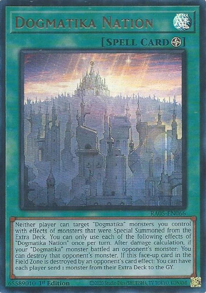 RA05-EN066 * Dogmatika Nation * Ultra Rare * Rarity Collection 5