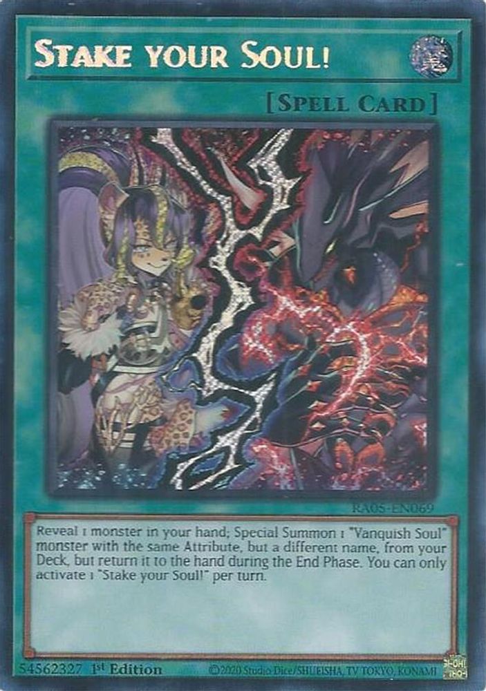 RA05-EN069 * Stake your Soul! * Secret Rare * Rarity Collection 5