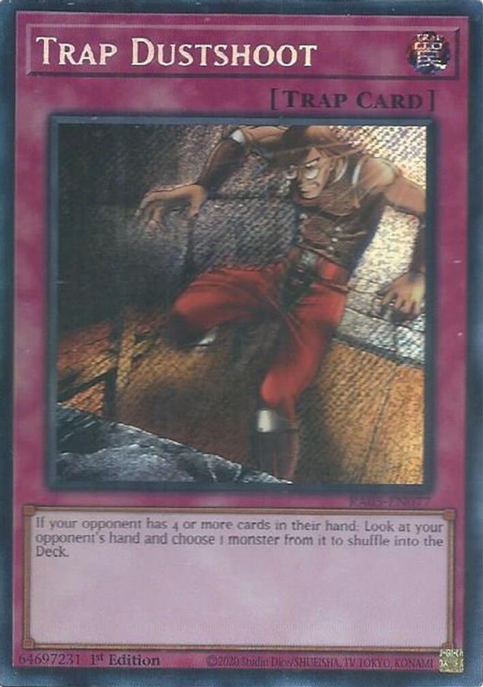 RA05-EN077 * Trap Dustshoot * Secret Rare * Rarity Collection 5