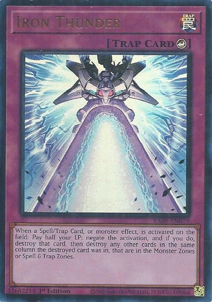 RA05-EN079 * Iron Thunder * Ultra Rare * Rarity Collection 5