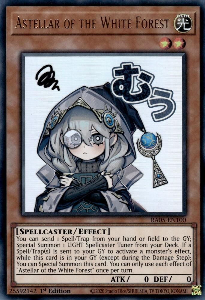 RA05-EN100 * Astellar of the White Forest * Ultra Rare * Rarity Collection 5