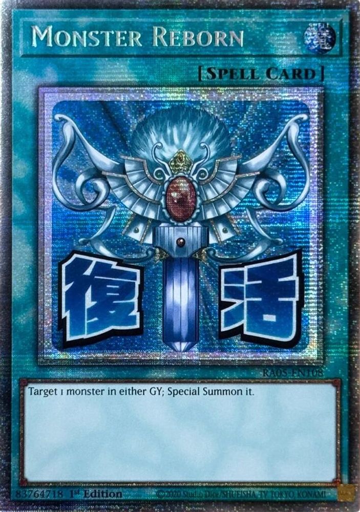 RA05-EN108 * Monster Reborn * Starlight Rare * Rarity Collection 5