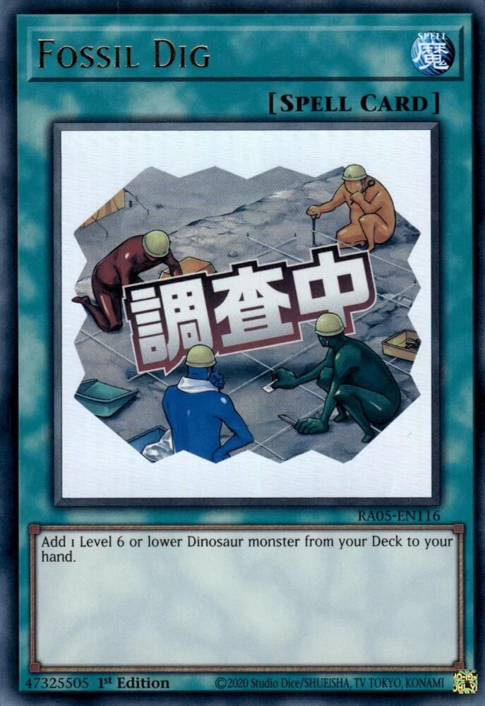 RA05-EN116 * Fossil Dig * Ultra Rare * Rarity Collection 5