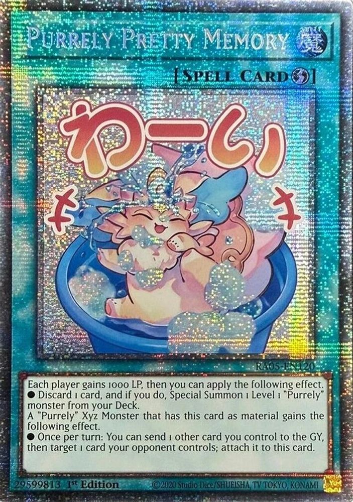 RA05-EN120 - Purrely Pretty Memory - Starlight Rare - Rarity Collection 5