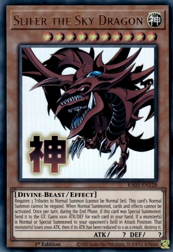 RA05-EN128 - Slifer the Sky Dragon - Ultra Rare - Rarity Collection 5