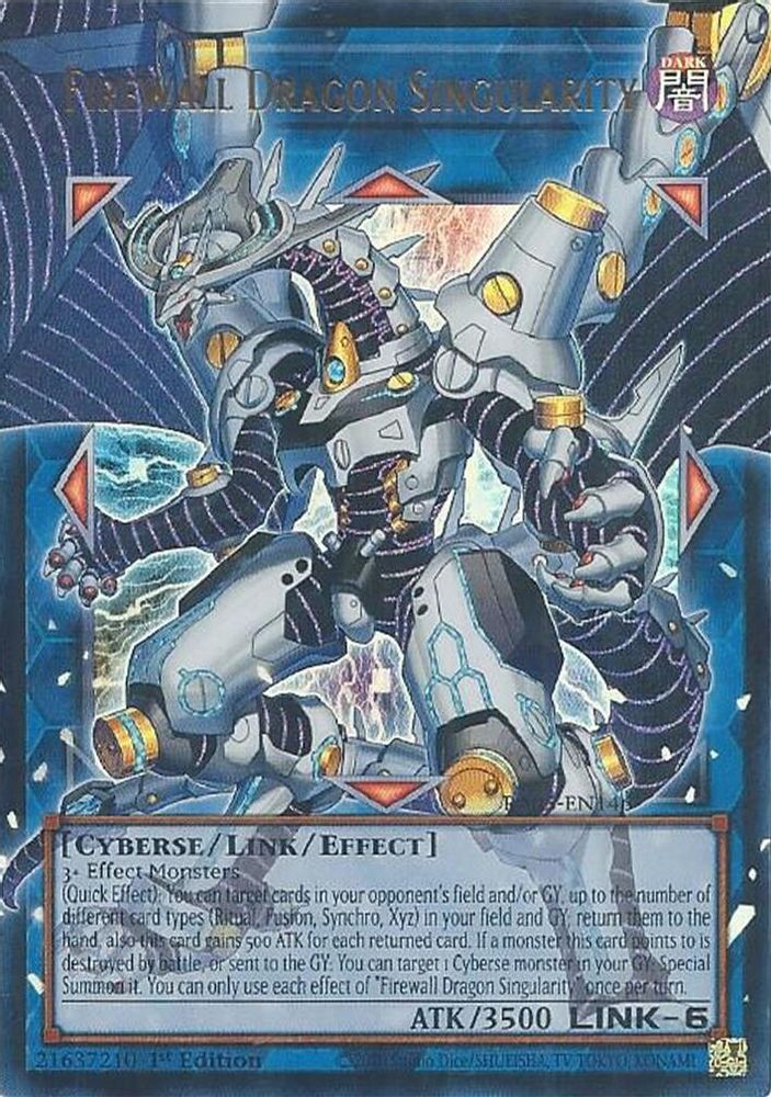 RA05-EN146 - Firewall Dragon Singularity - Starlight Rare - Rarity Collection 5