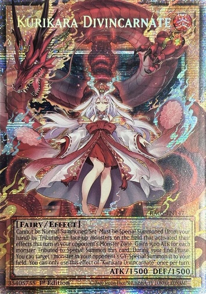 RA05-EN147 - Kurikara Divincarnate - Starlight Rare - Rarity Collection 5