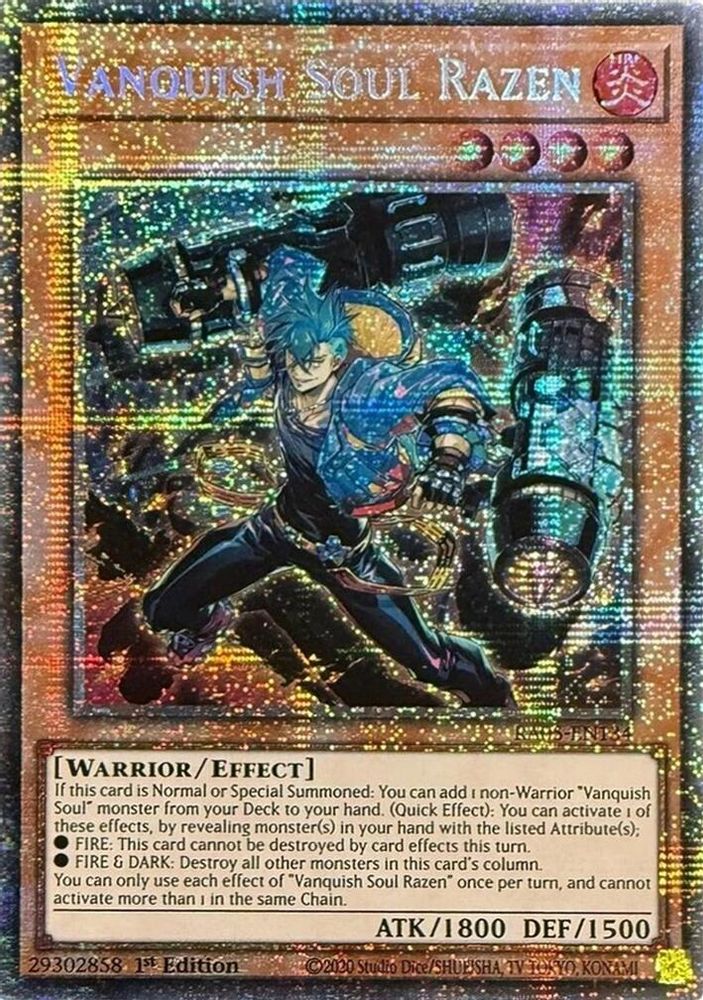 RA05-EN134 * Vanquish Soul Razen (Stamp) * Starlight Rare * Rarity Collection 5