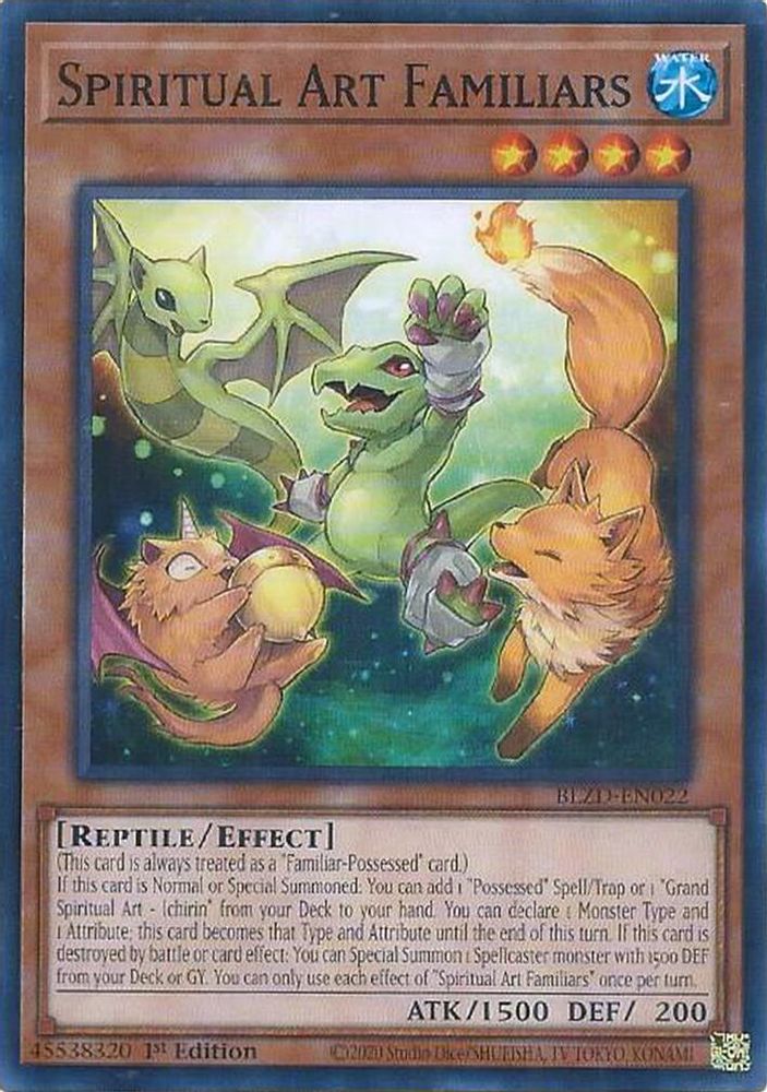 BLZD-EN022 - Spiritual Art Familiars - Common - Blazing Dominion