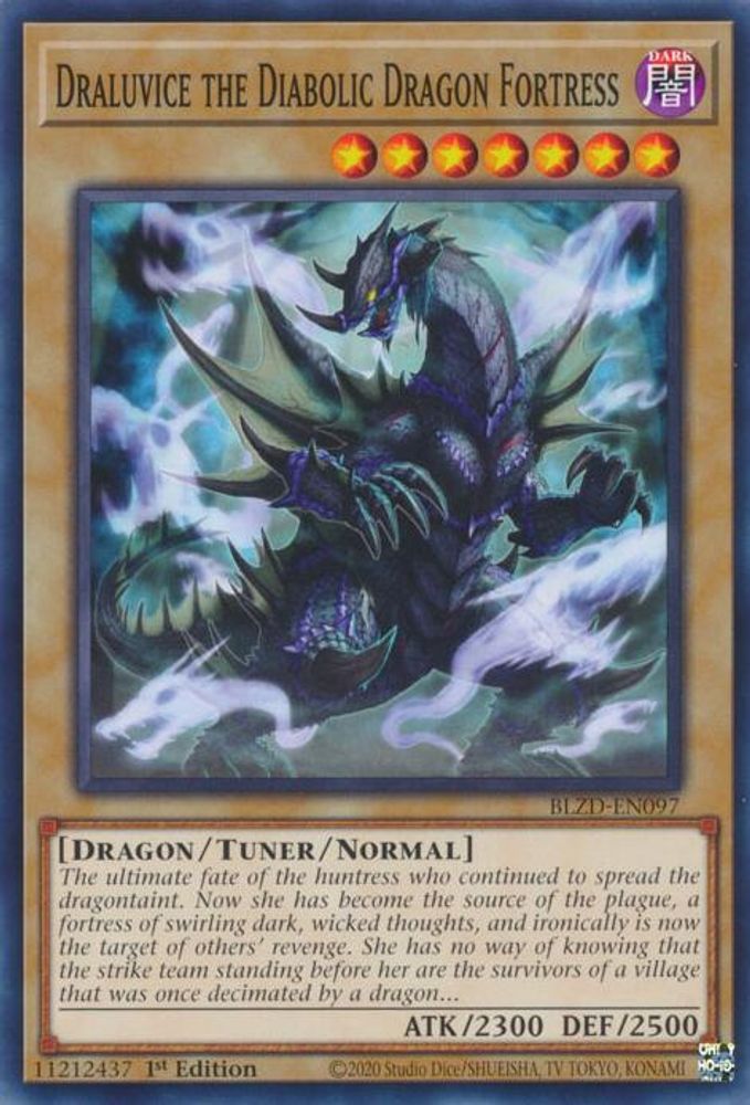 BLZD-EN097 - Draluvice the Diabolic Dragon Fortress - Common - Blazing Dominion