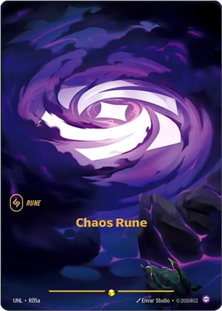 R05a - Chaos Rune (Alternate Art) (Foil) - Showcase - Unleashed