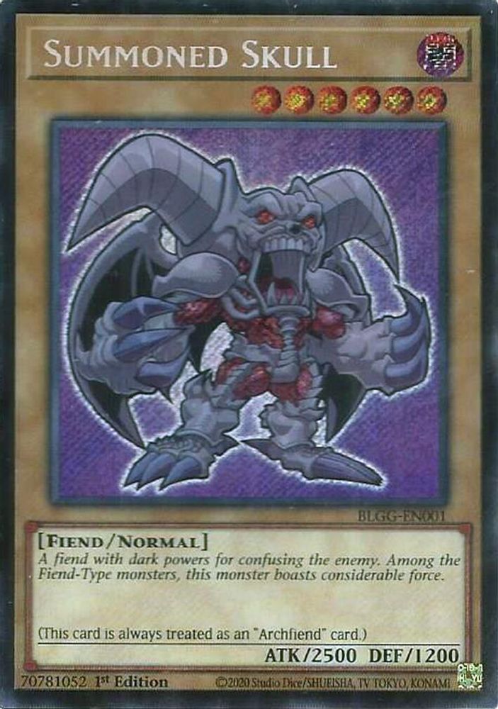 BLGG-EN001 - Summoned Skull - Secret Rare - Battles of Legend: Glorious Gallery