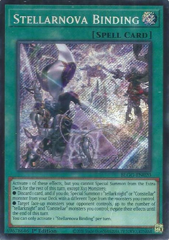 BLGG-EN020 - Stellarnova Bonds - Secret Rare - Battles of Legend: Glorious Gallery