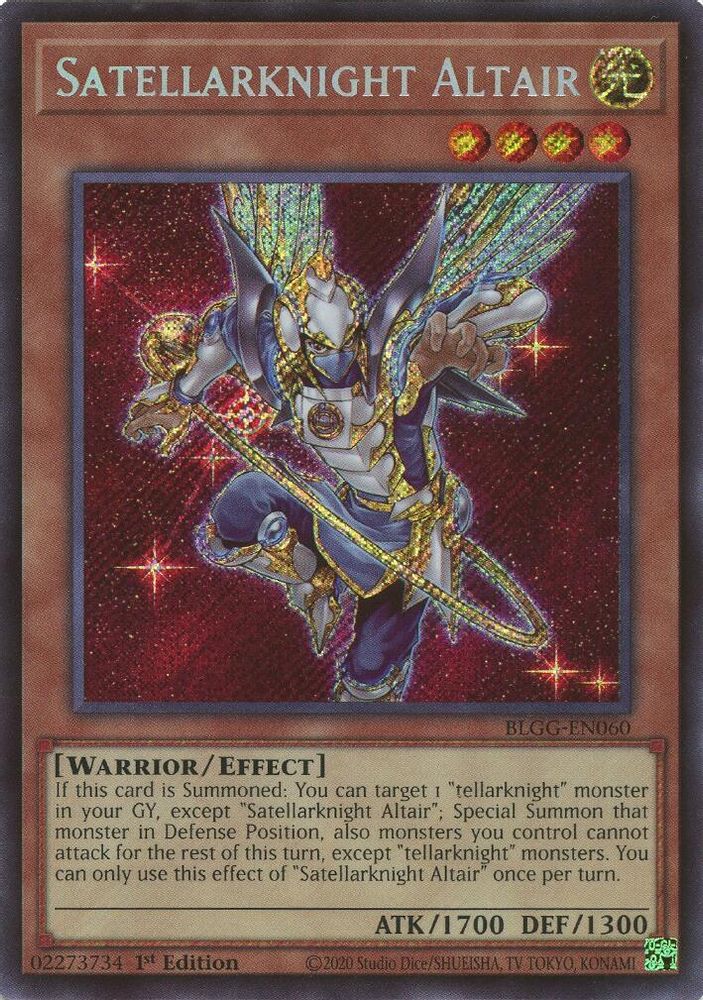 BLGG-EN060 - Satellarknight Altair - Secret Rare - Battles of Legend: Glorious Gallery