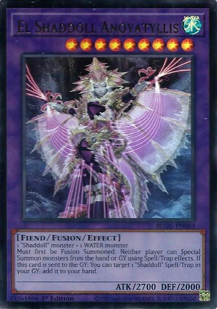 BLGG-EN083 - El Shaddoll Anoyatyllis - Ultra Rare - Battles of Legend: Glorious Gallery