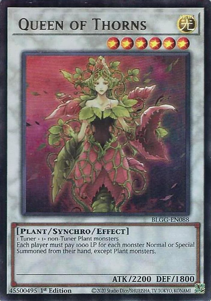 BLGG-EN088 - Queen of Thorns - Ultra Rare - Battles of Legend: Glorious Gallery