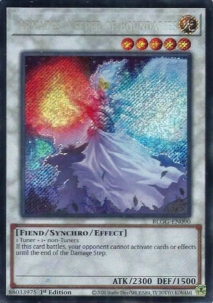 BLGG-EN090 - Armades, Keeper of Boundaries - Secret Rare - Battles of Legend: Glorious Gallery